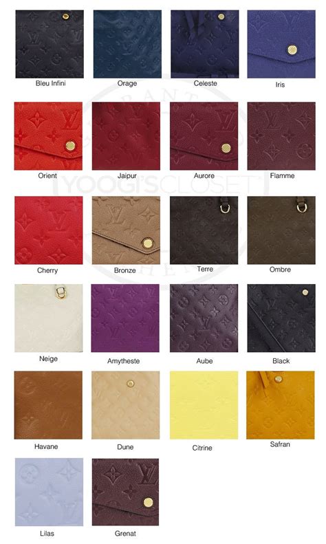 louis vuitton paint colors|Louis Vuitton color chart.